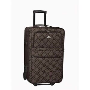 American Flyer Pemberly Buckles Piece Luggage Classic Brown- Travel